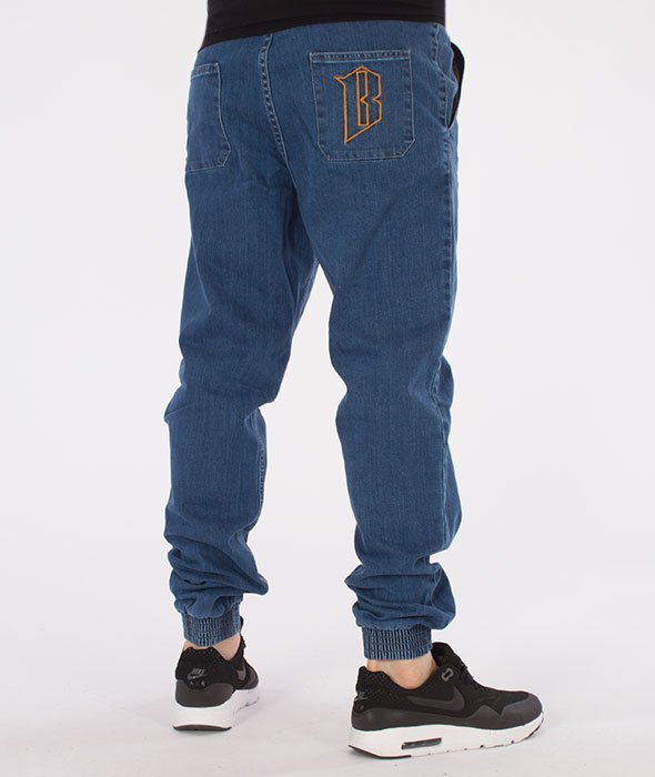 Biuro Ochrony Rapu-Jogger Fit Guma Strecz Spodnie B Outline Light Jeans