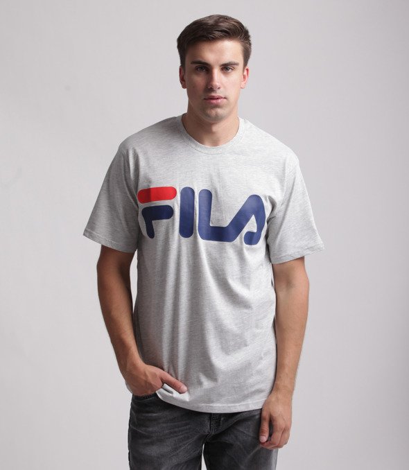 FILA-Classic Logo T-shirt Szary