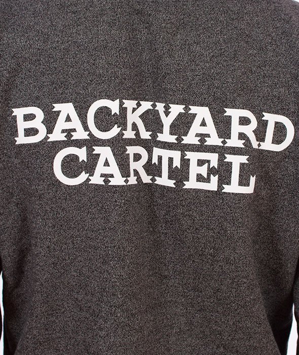 Backyard Cartel-Back Label Hoody Bluza Kaptur Szara