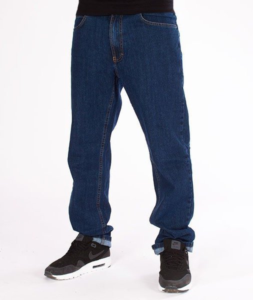 SmokeStory-Classic Slim Jeans Spodnie Medium Blue
