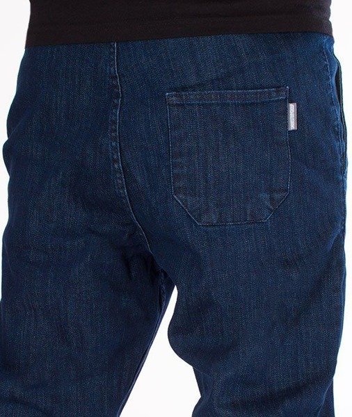 SmokeStory-Jogger Slim Jeans Classic Guma Spodnie Medium Blue