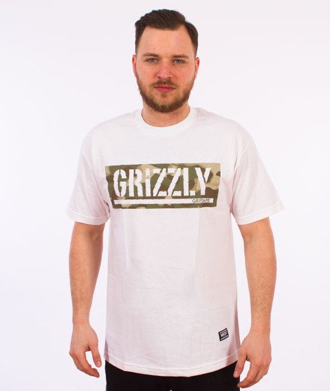 Grizzly-Sycamore Box Logo T-Shirt White