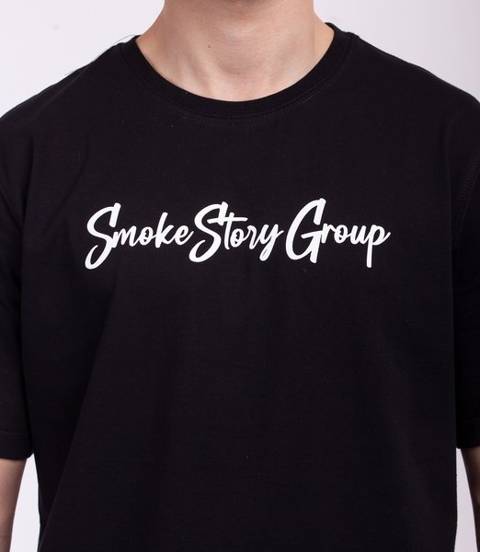 Smoke Story WRITTEN T-Shirt Czarny