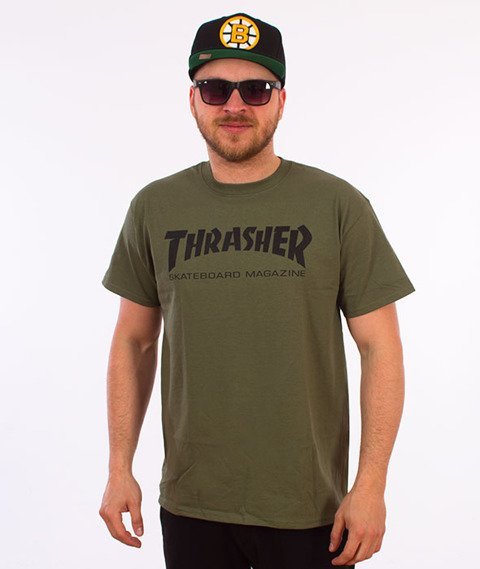 Thrasher-Skate Mag T-Shirt Khaki